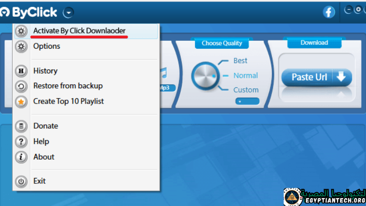 برنامج ByClick Downloader Premium Portable