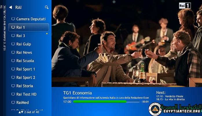 لقطة شاشة لبرنامج ProgDVB Professional تعرض خيارات التلفزيون الرقمي وواجهة مستخدم سهلة الاستخدام للتنقل السلس