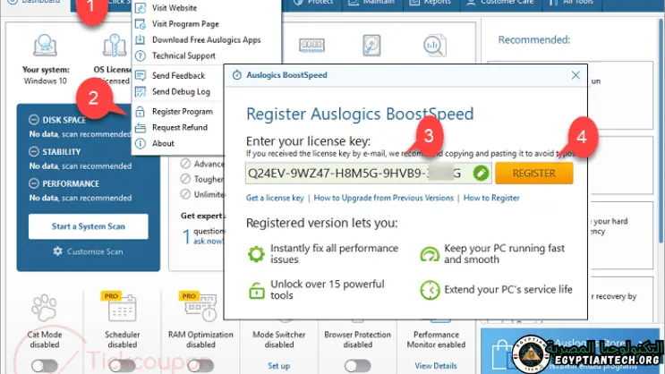 Auslogics BoostSpeed ​​​​License Key
