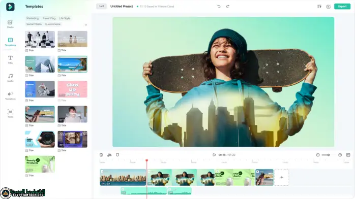 تحميل برنامج فيلمورا مع التفعيل للكمبيوتر مع الكراك من ميديا فاير