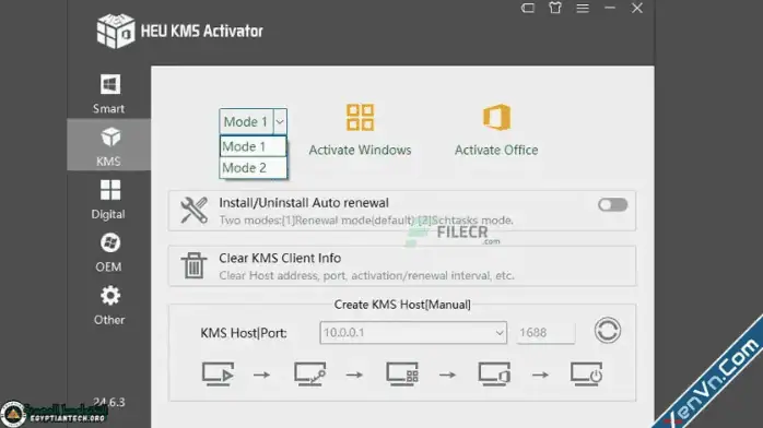 أداة تفعيل ويندوز 10 و 11 و أوفيس | HEU KMS Activator 2024