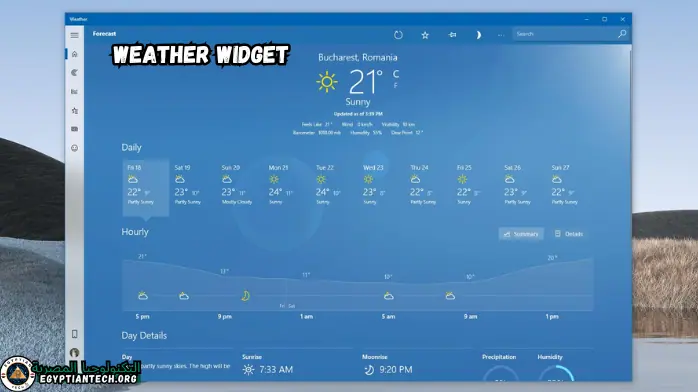 windows 10 lite weather